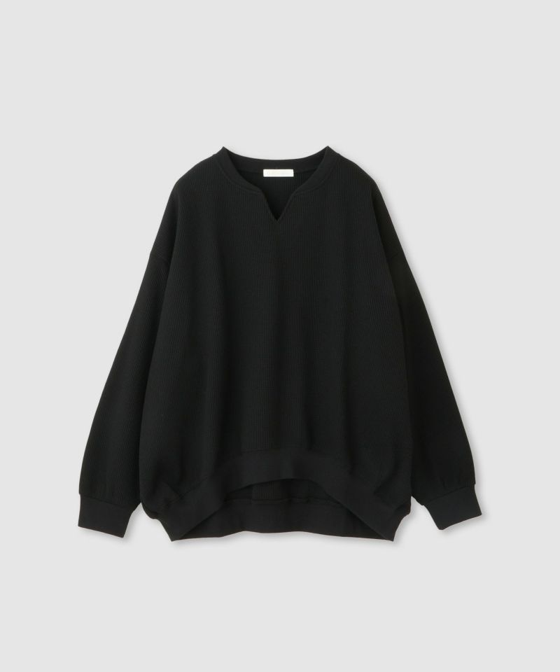 milli de l'air ワッフルキーネックカットソー レディース メール便 対応商品商品画像-19