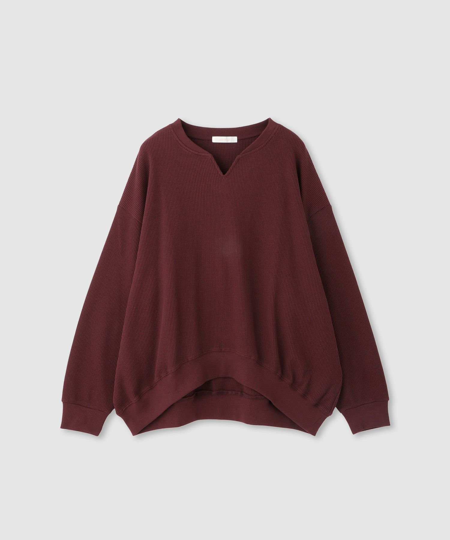 milli de l'air ワッフルキーネックカットソー レディース メール便 対応商品