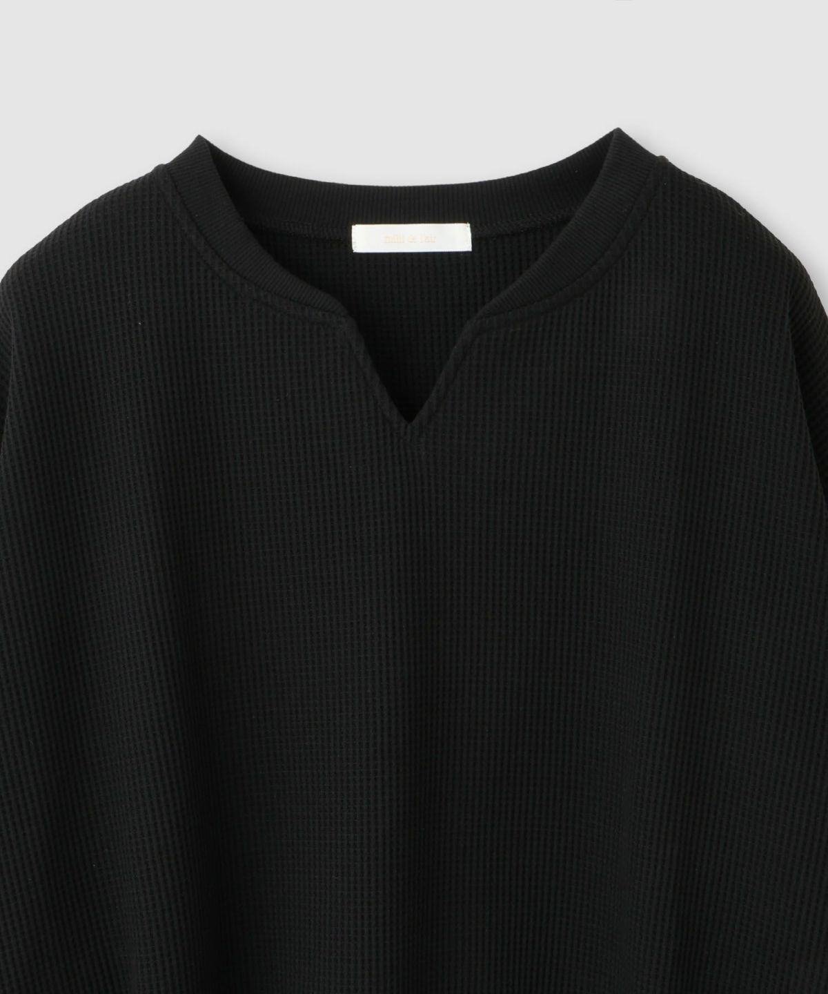 milli de l'air ワッフルキーネックカットソー レディース メール便 対応商品