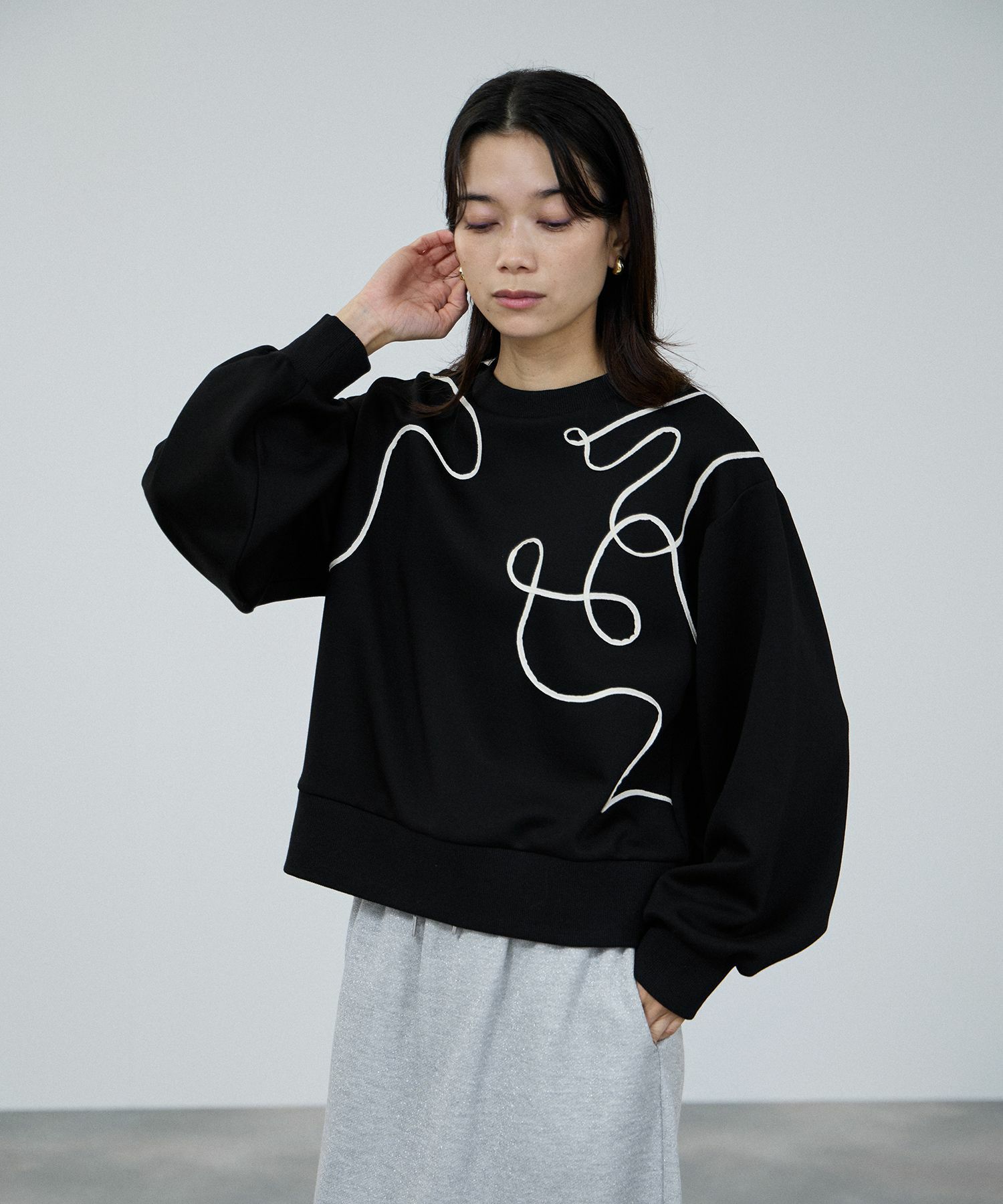 milli de l'air AIRier コードアートスウェット レディース