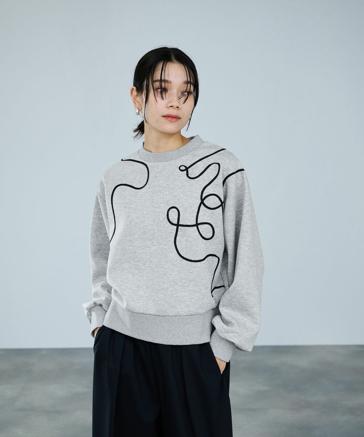 milli de l'air AIRier コードアートスウェット レディース