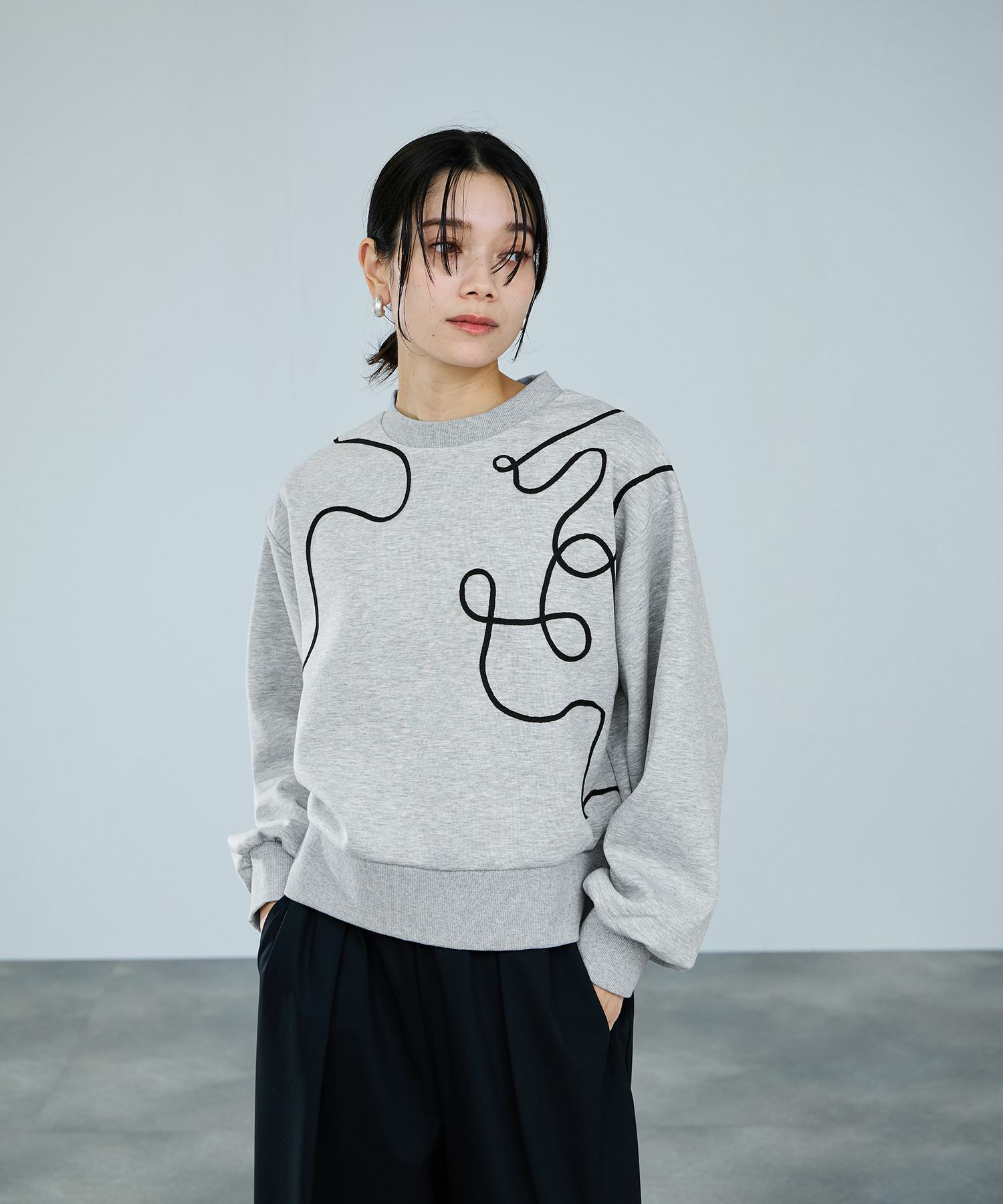 milli de l'air AIRier コードアートスウェット レディース