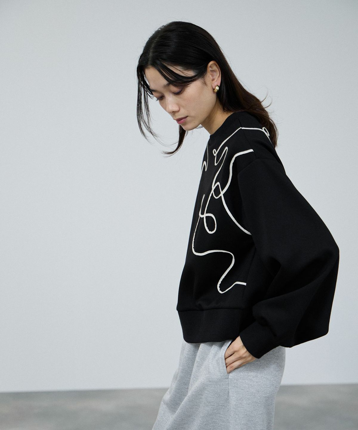 milli de l'air AIRier コードアートスウェット レディース