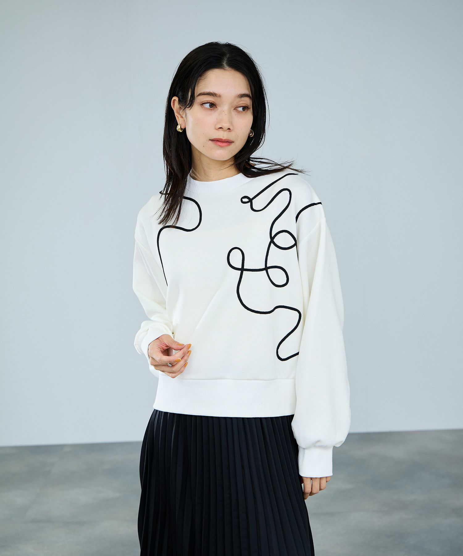 milli de l'air AIRier コードアートスウェット レディース