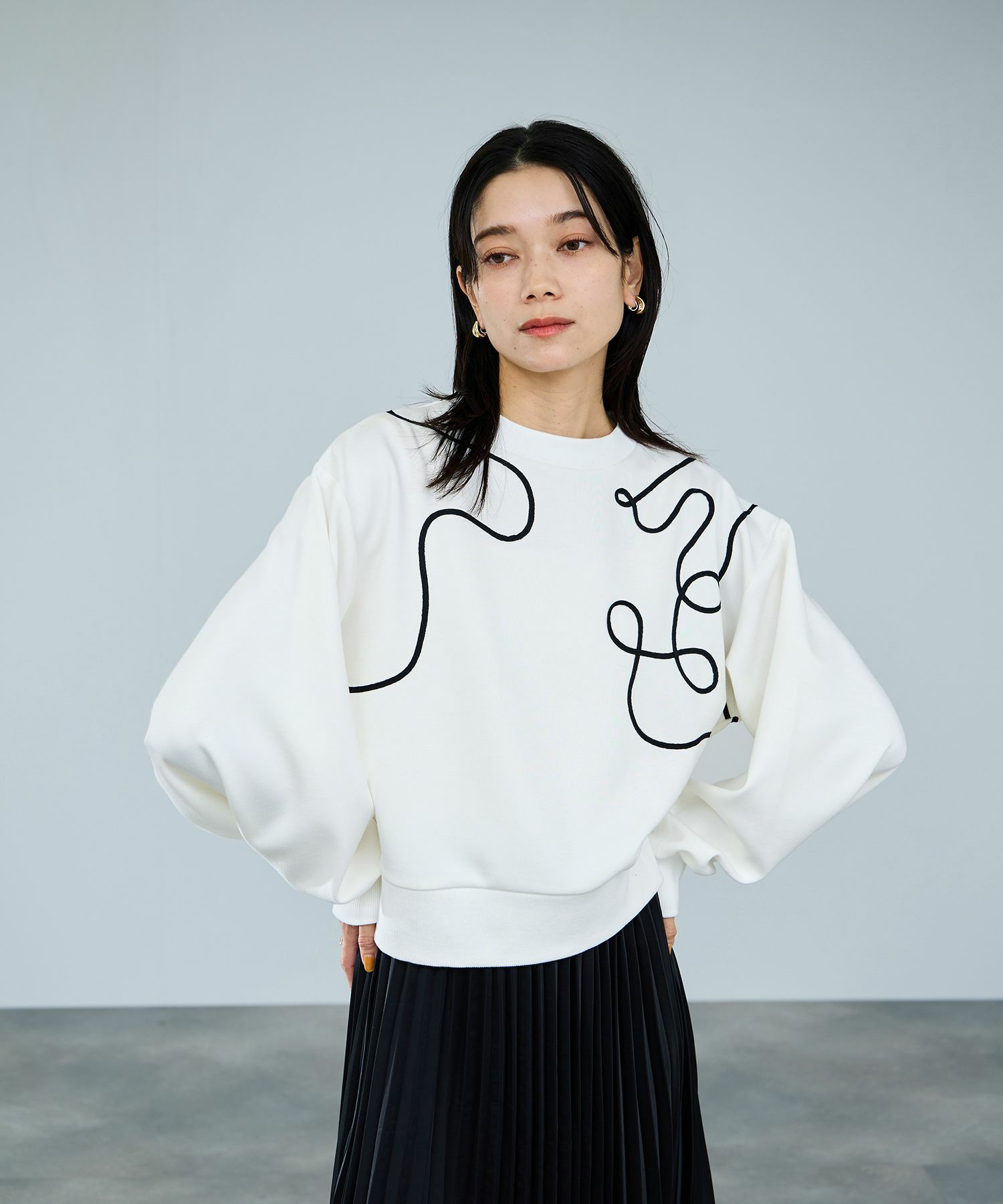 milli de l'air AIRier コードアートスウェット レディース