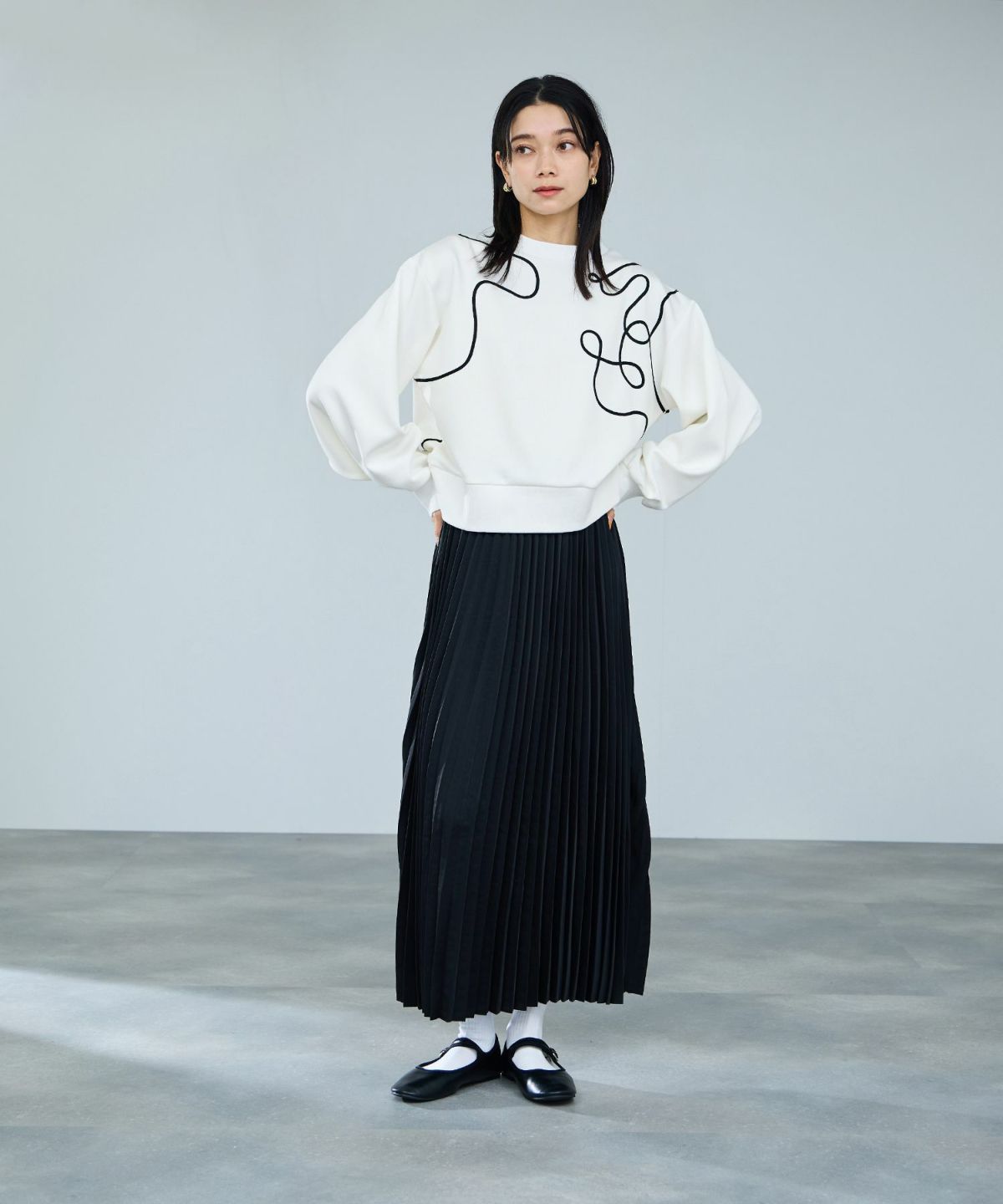 milli de l'air AIRier コードアートスウェット レディース