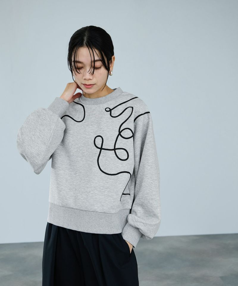 milli de l'air AIRier コードアートスウェット レディース商品画像-14