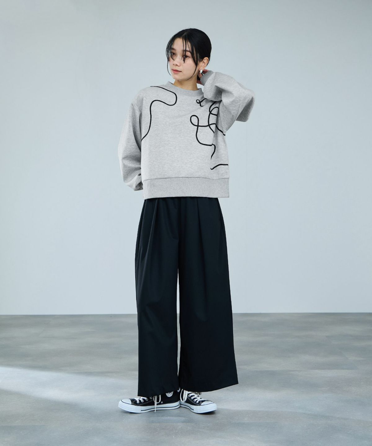 milli de l'air AIRier コードアートスウェット レディース