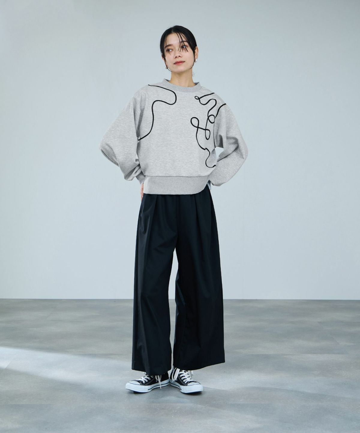 milli de l'air AIRier コードアートスウェット レディース