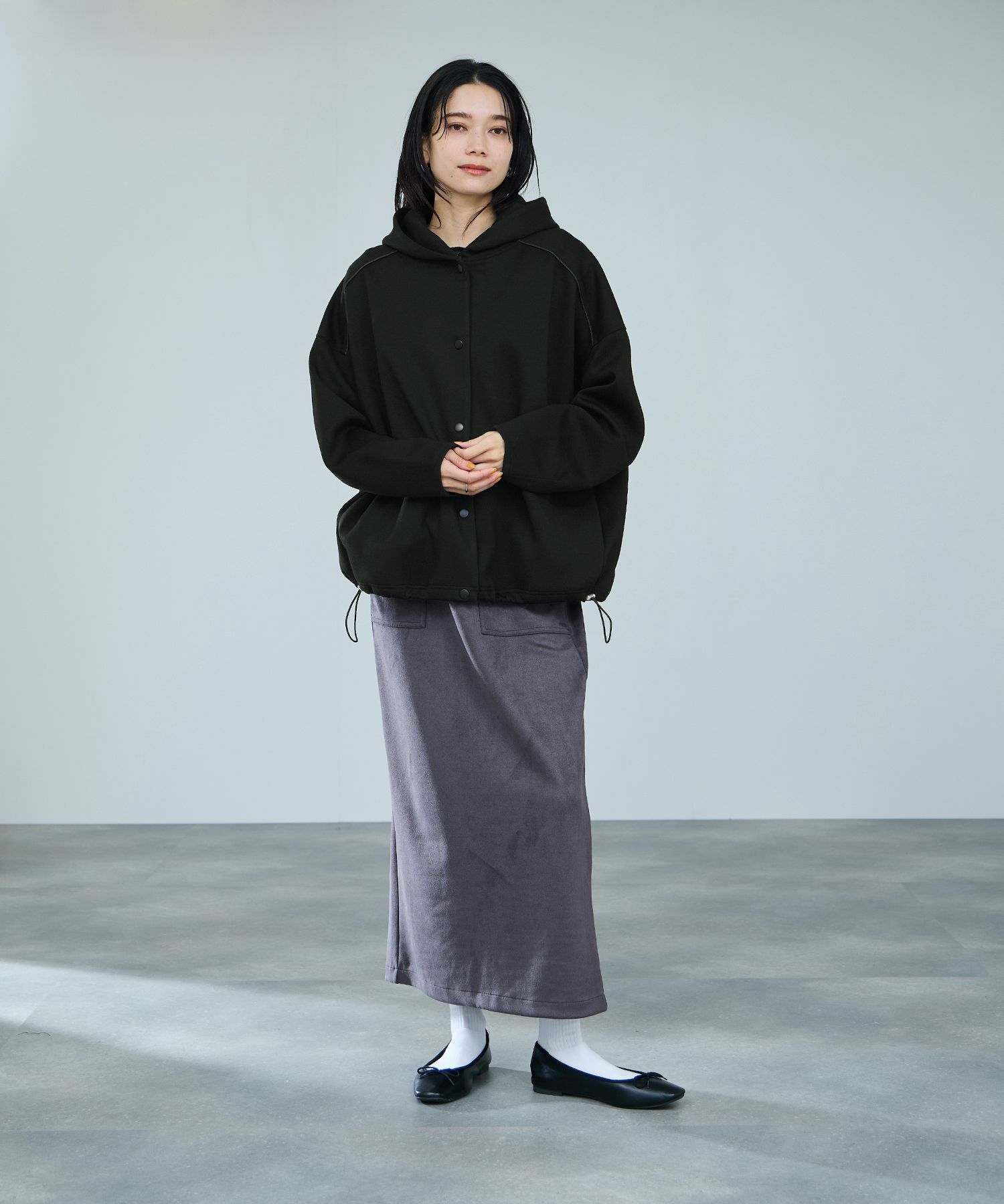 milli de l'air AIRier オーバーパーカー レディース