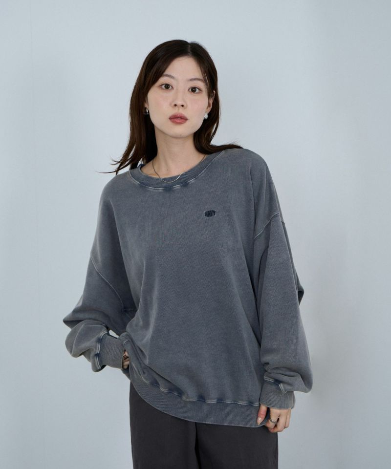 [値下げ]nAvy  ヘビーウェイト裏毛アシッド加工スウェット レディース商品画像-3