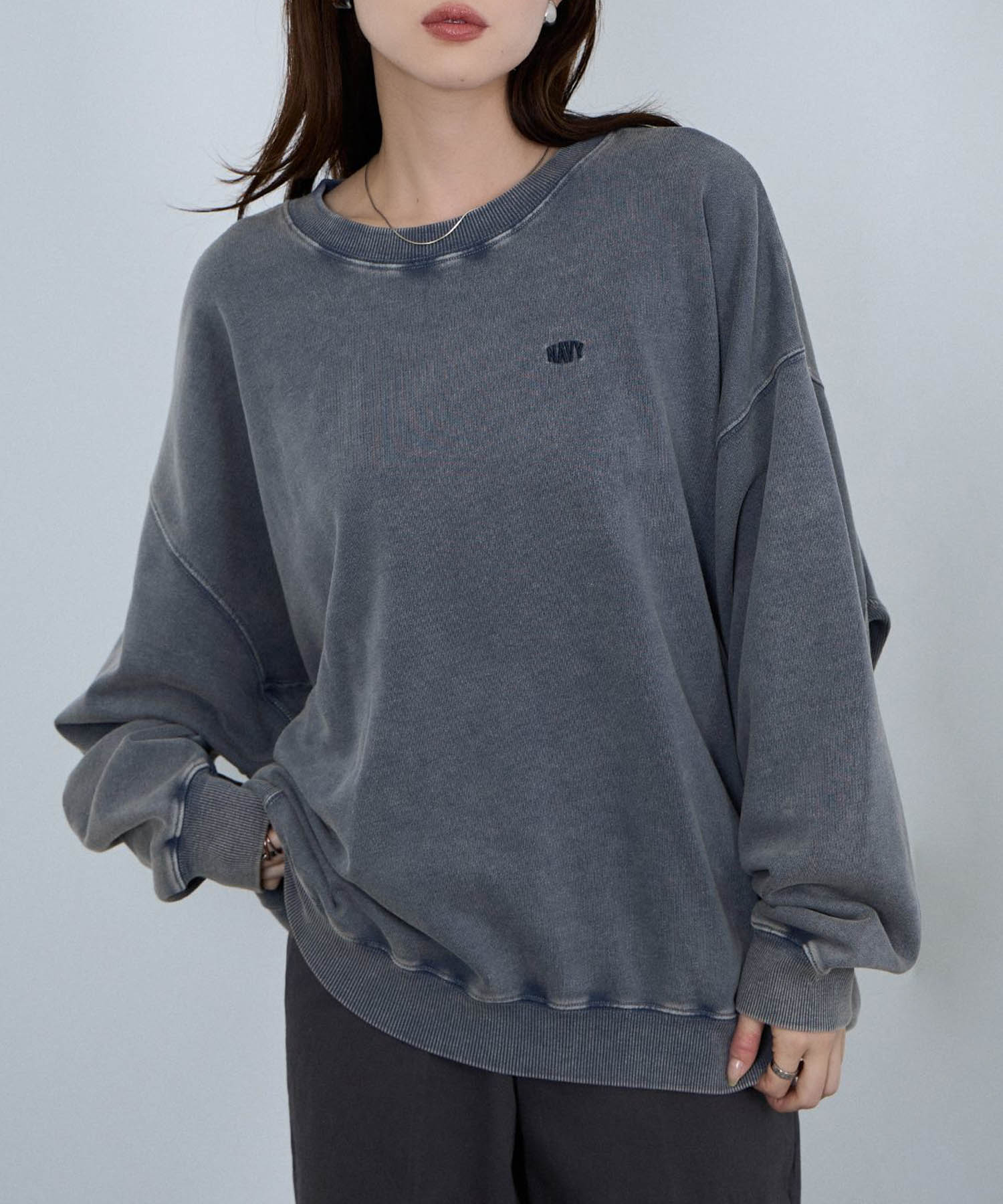 nAvy  ヘビーウェイト裏毛アシッド加工スウェット レディース商品サムネイル-3