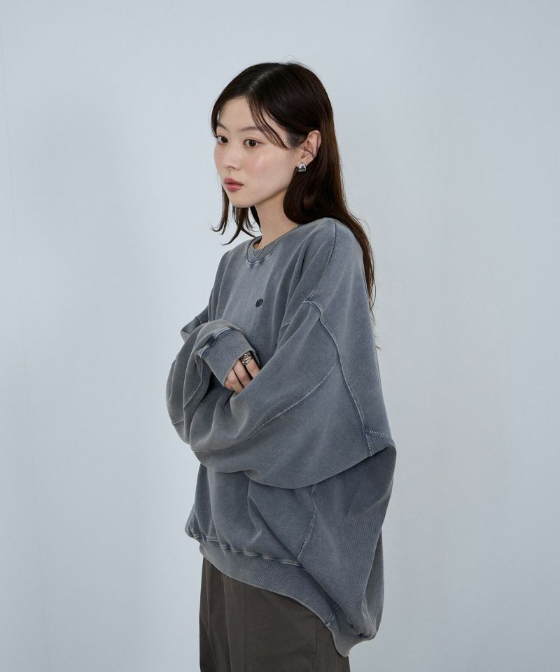 [値下げ]nAvy  ヘビーウェイト裏毛アシッド加工スウェット レディース商品画像-5