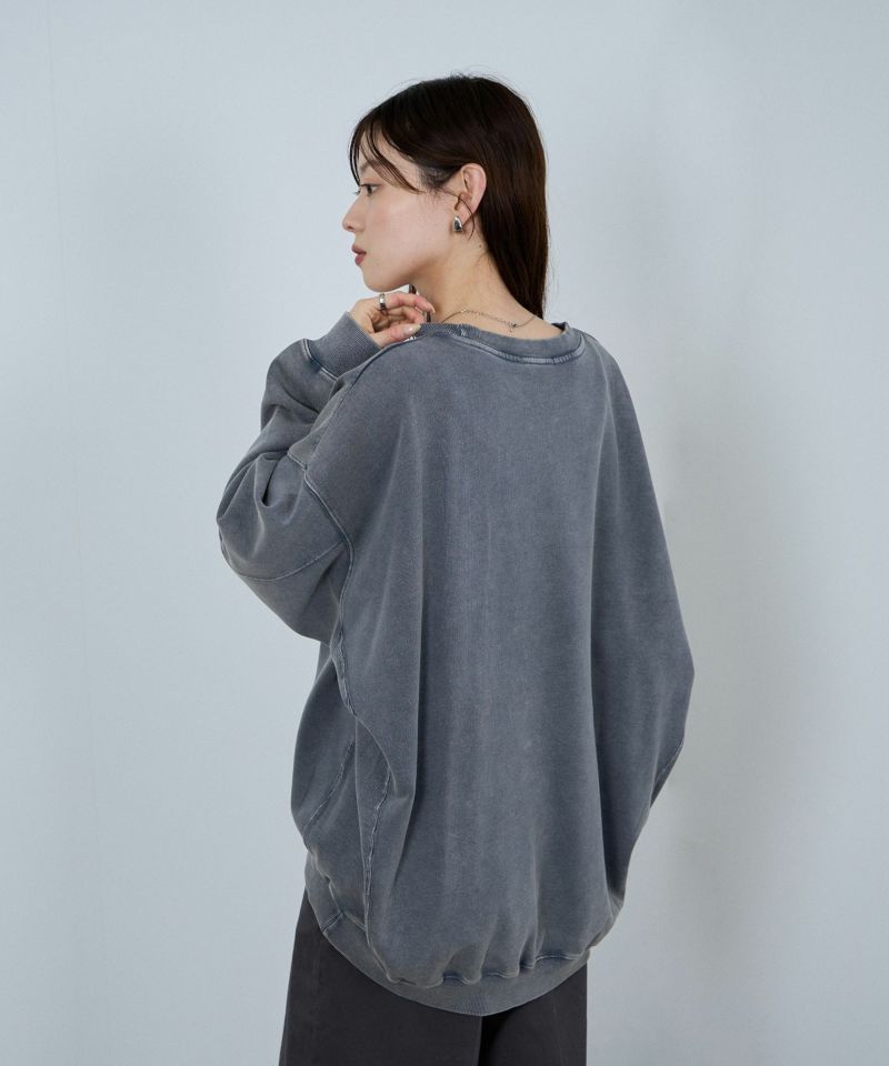 [値下げ]nAvy  ヘビーウェイト裏毛アシッド加工スウェット レディース商品画像-6