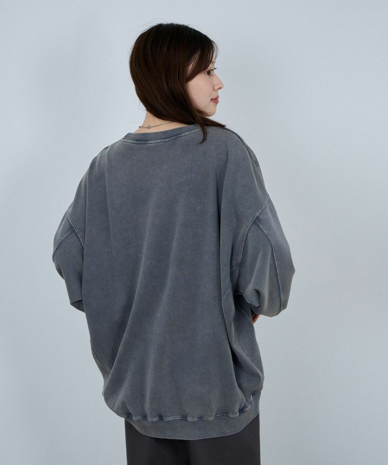 [値下げ]nAvy  ヘビーウェイト裏毛アシッド加工スウェット レディース商品画像-7