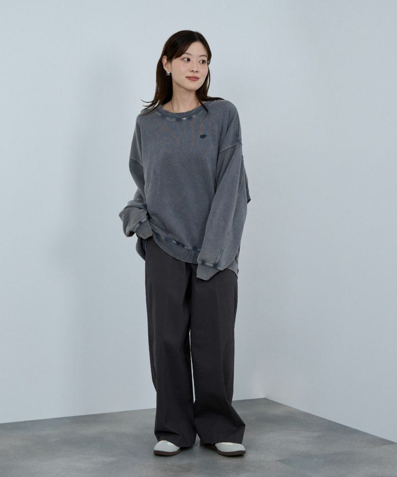 nAvy  ヘビーウェイト裏毛アシッド加工スウェット レディース商品画像-9