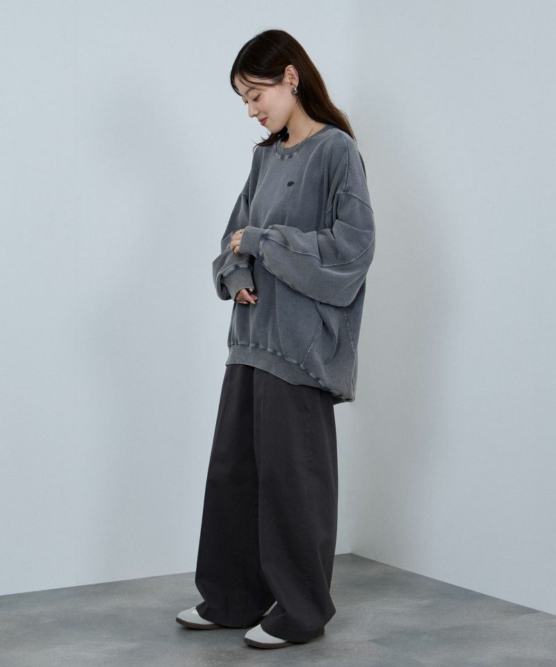 [値下げ]nAvy  ヘビーウェイト裏毛アシッド加工スウェット レディース商品画像-10