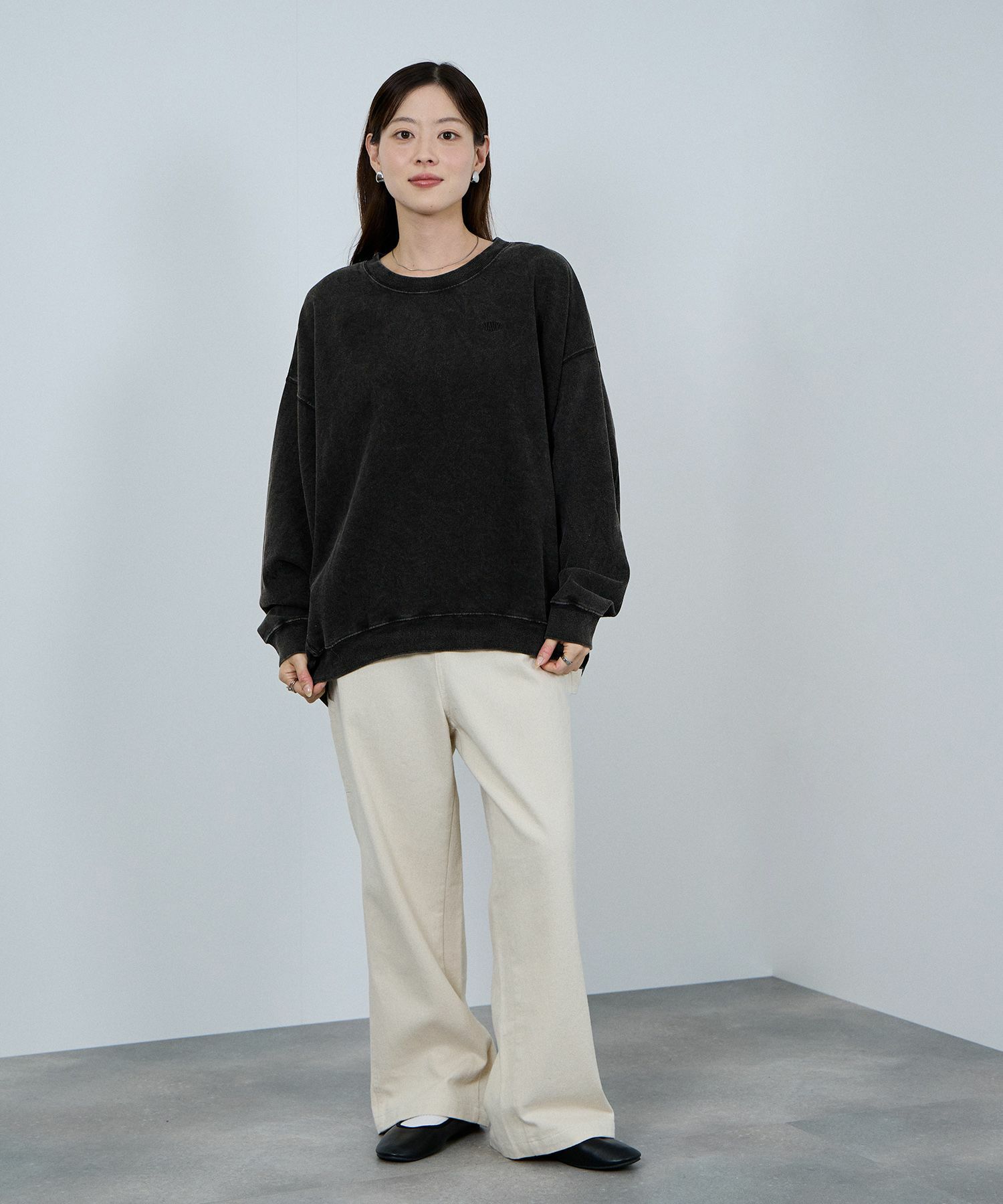 nAvy ヘビーウェイト裏毛アシッド加工スウェット レディース商品サムネイル-17