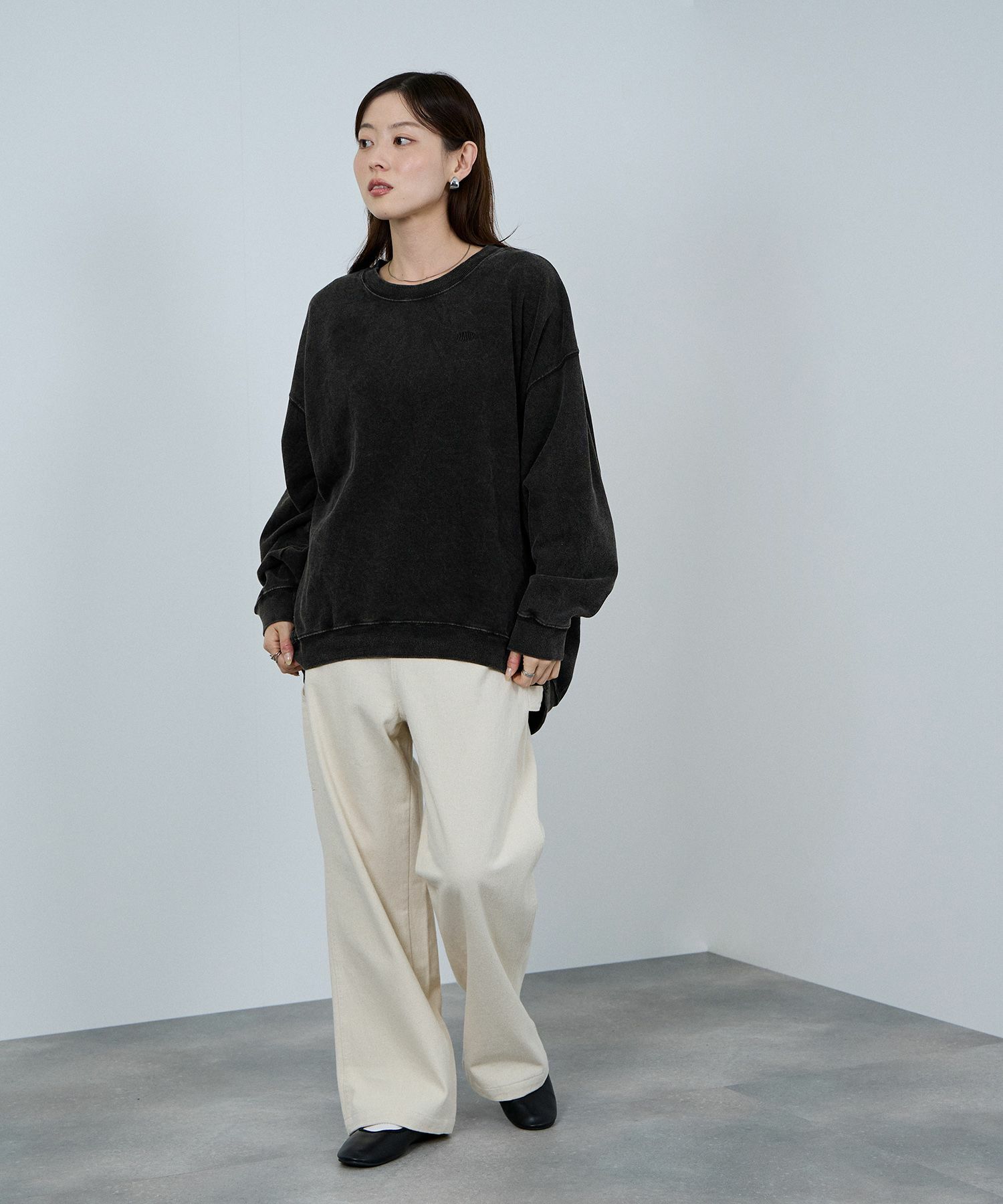 nAvy  ヘビーウェイト裏毛アシッド加工スウェット レディース商品サムネイル-18