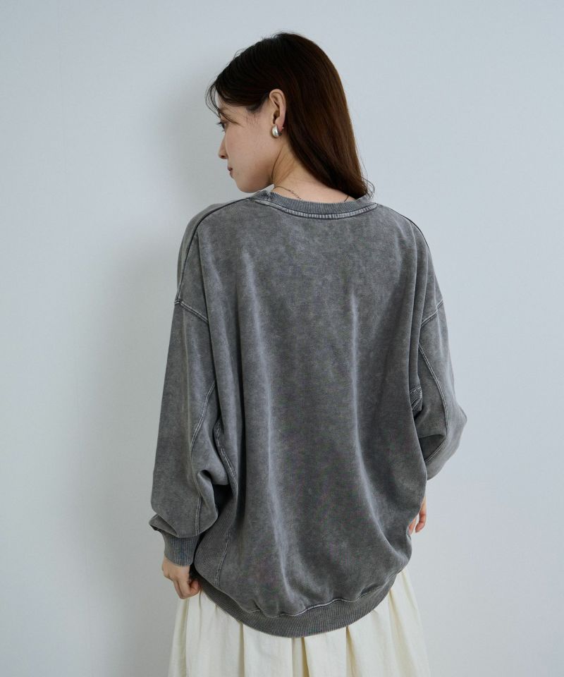 nAvy ヘビーウェイト裏毛アシッド加工スウェット レディース商品画像-22