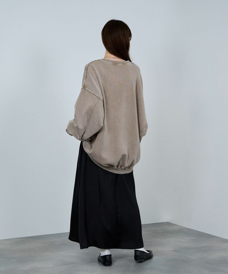 nAvy ヘビーウェイト裏毛アシッド加工スウェット レディース商品画像-31