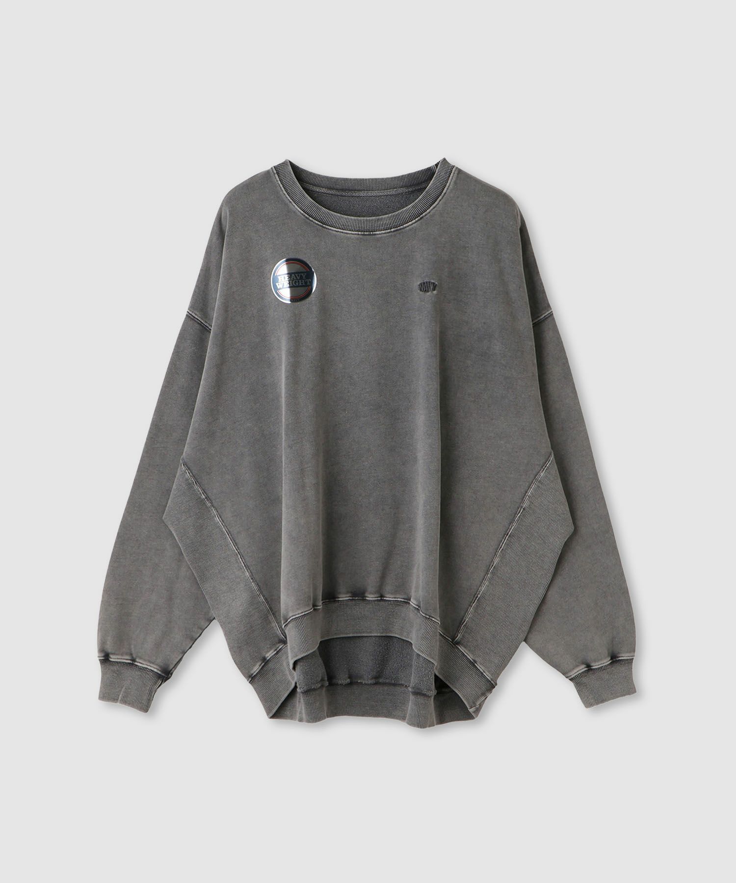 nAvy ヘビーウェイト裏毛アシッド加工スウェット レディース