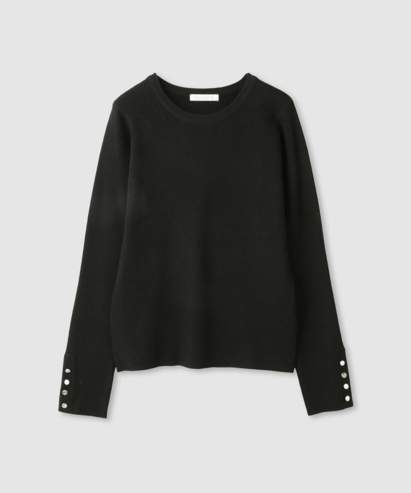 milli de l'air ComfEase ボタンスリーブニット レディース商品画像-3