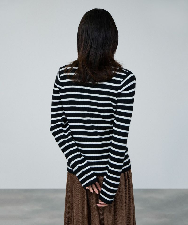 milli de l'air ComfEase ボタンスリーブニット レディース商品画像-8