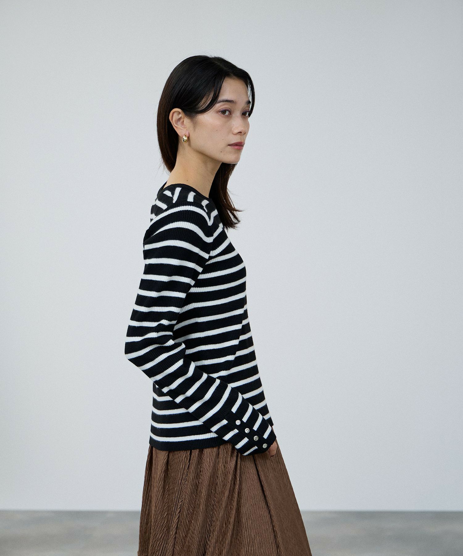 [さらに50%OFF]milli de l'air ComfEase ボタンスリーブニット レディース商品画像-10