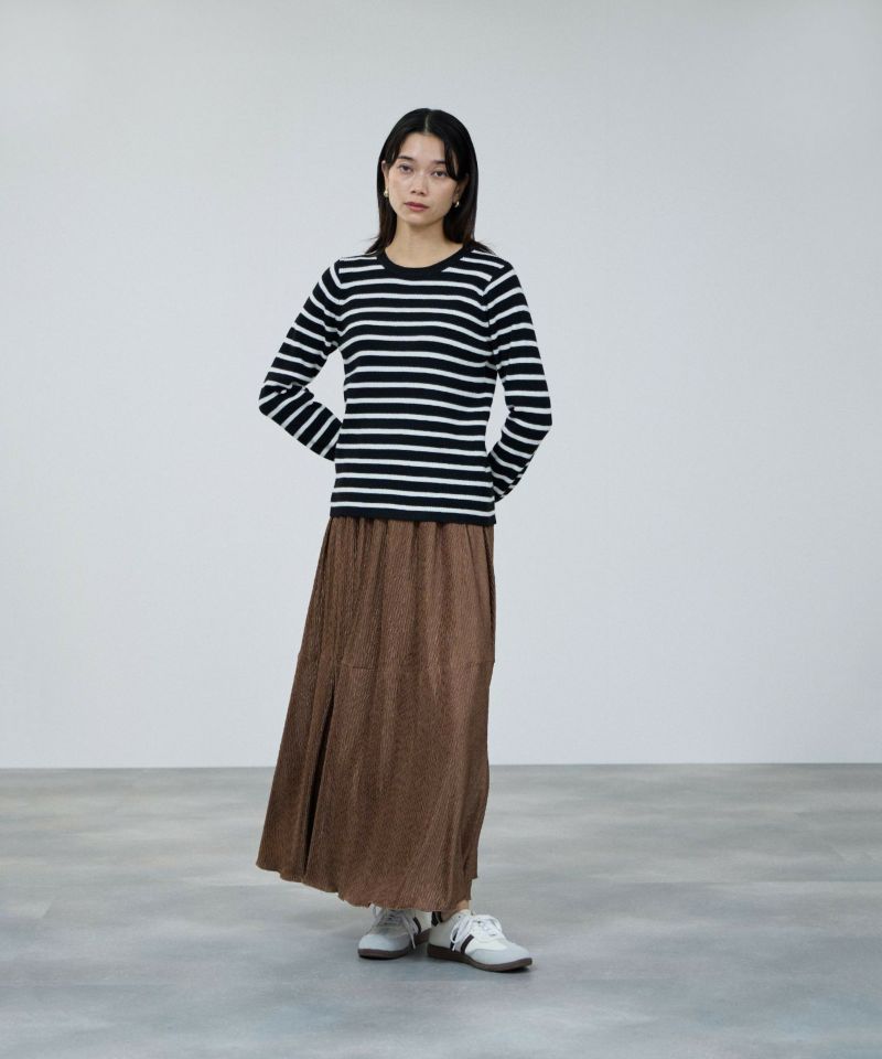 milli de l'air ComfEase ボタンスリーブニット レディース商品画像-14