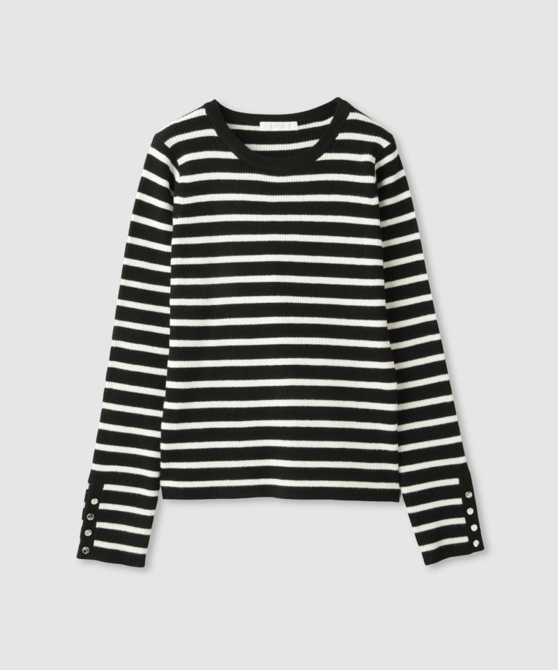 milli de l'air ComfEase ボタンスリーブニット レディース商品画像-28