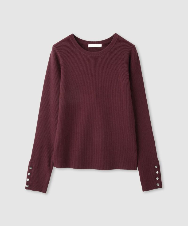 milli de l'air ComfEase ボタンスリーブニット レディース商品画像-30