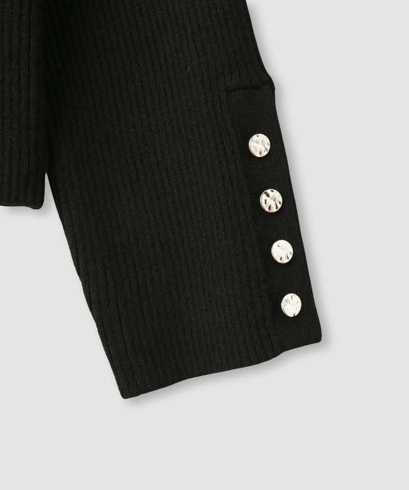 milli de l'air ComfEase ボタンスリーブニット レディース商品画像-33