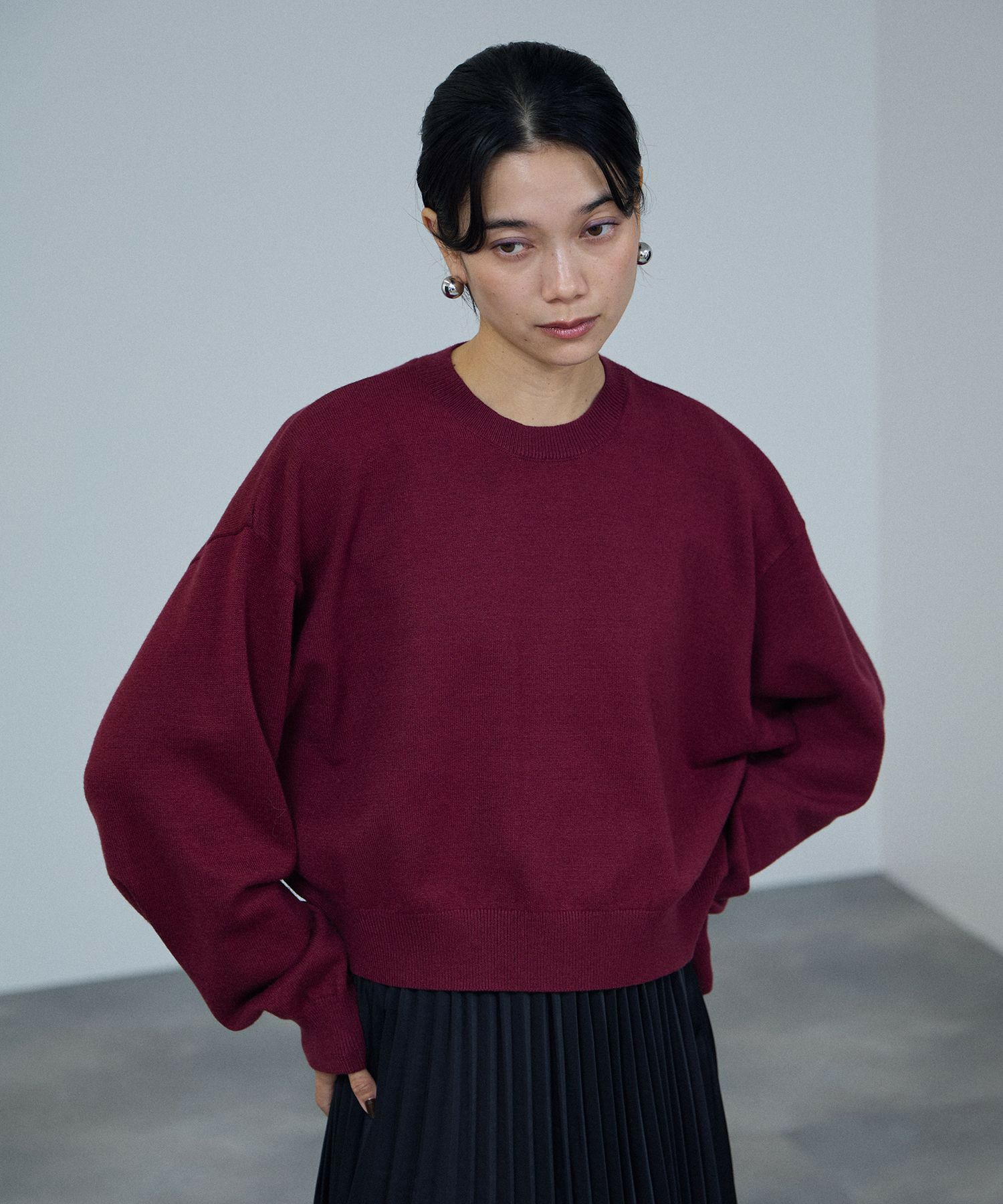 milli de l'air ComfEase ボクシーニット レディース商品サムネイル-1