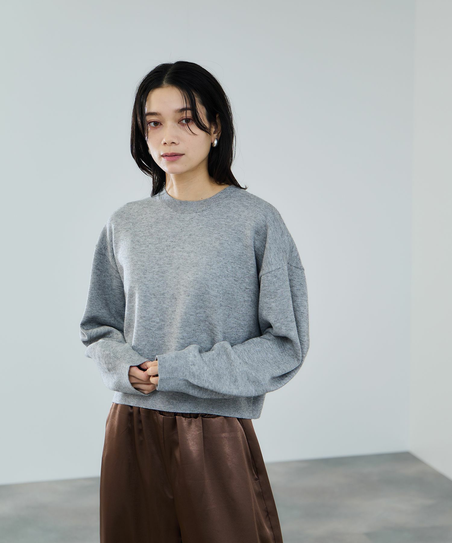 milli de l'air ComfEase ボクシーニット レディース商品画像-2