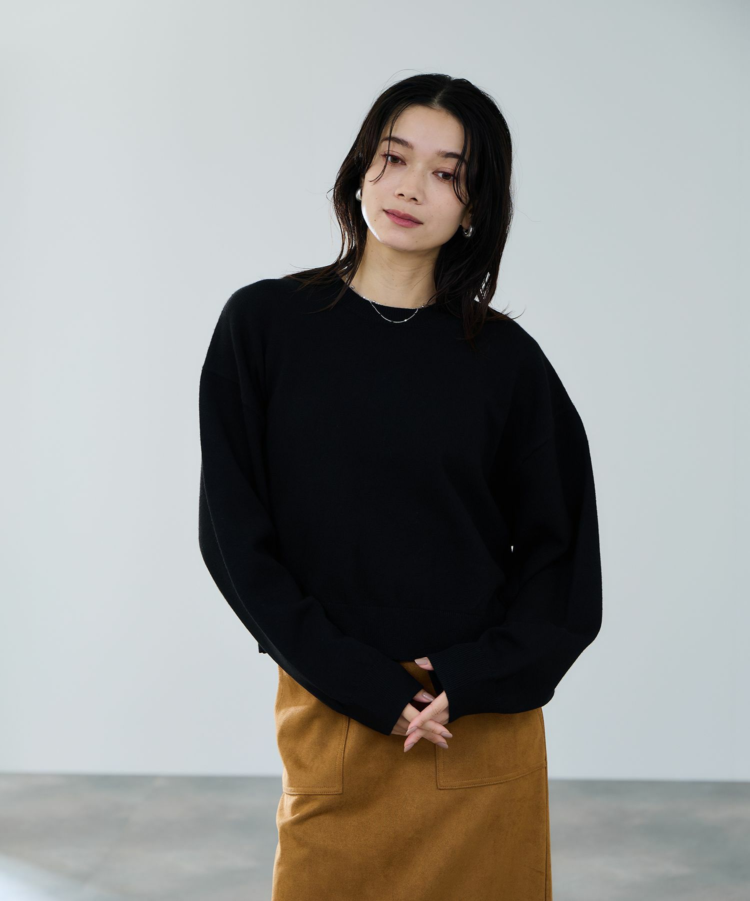 milli de l'air ComfEase ボクシーニット レディース