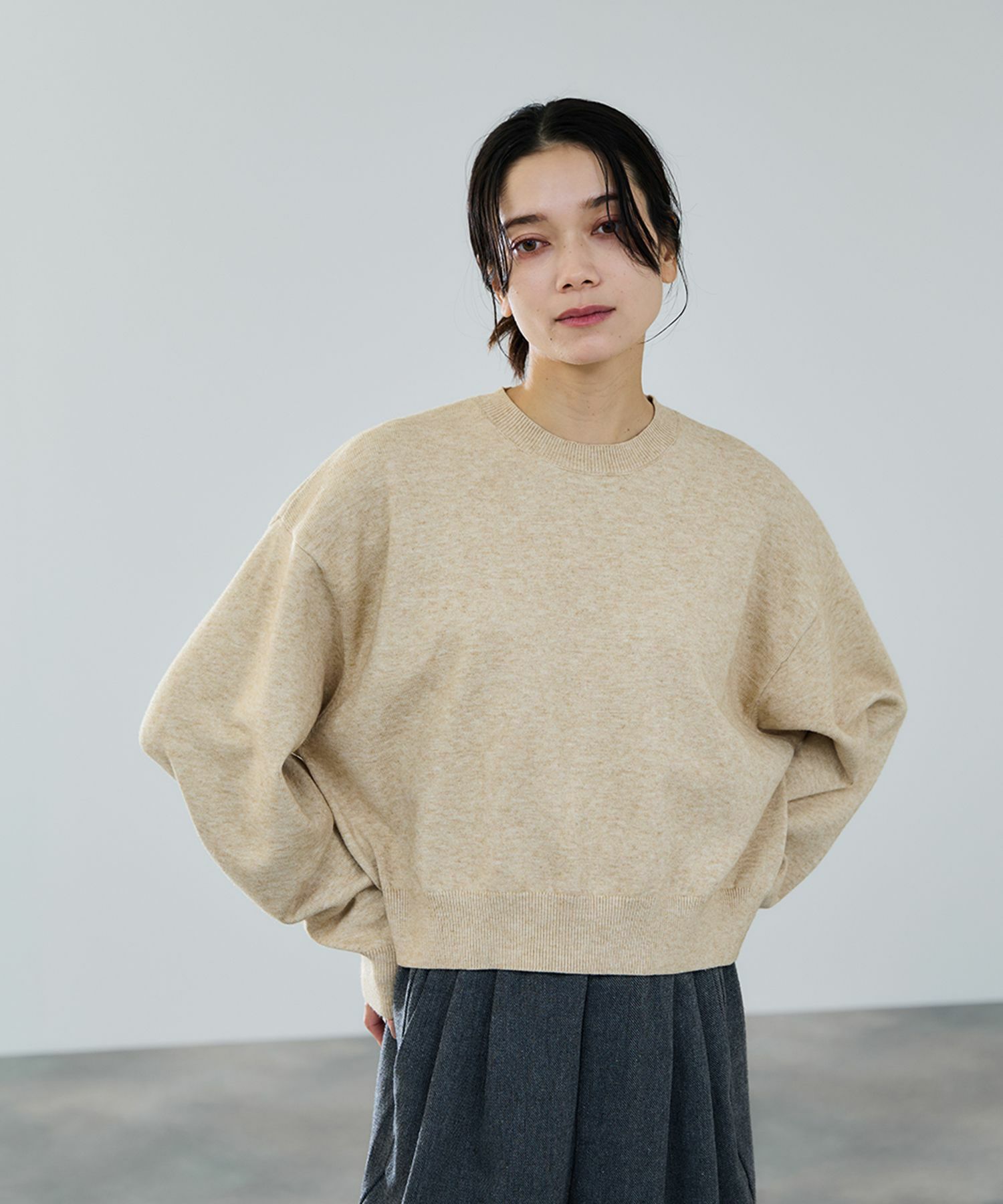 milli de l'air ComfEase ボクシーニット レディース