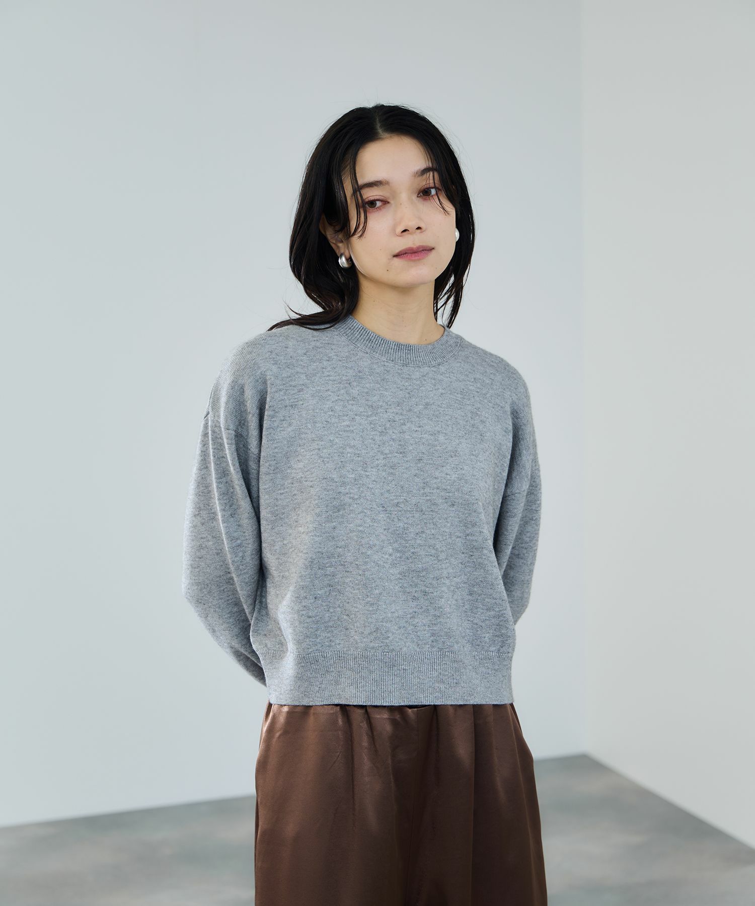 [さらに50%OFF]milli de l'air ComfEase ボクシーニット レディース商品画像-11