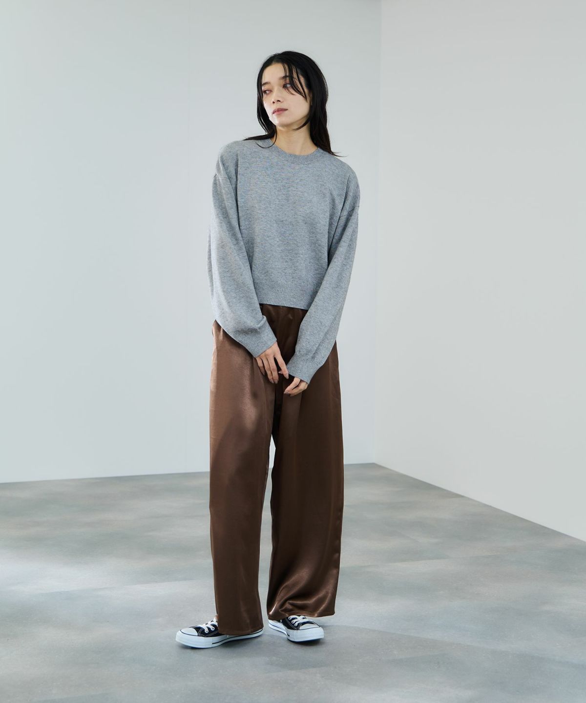 milli de l'air ComfEase ボクシーニット レディース