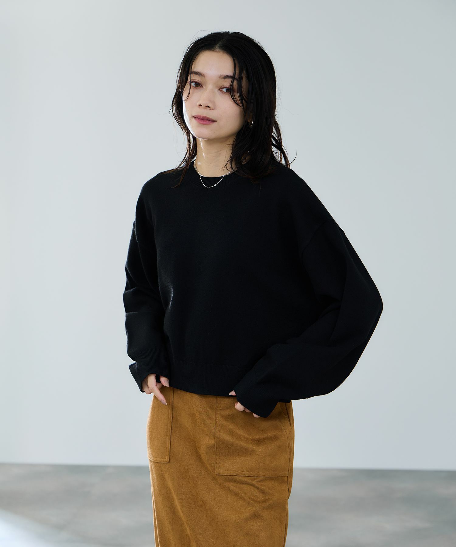 milli de l'air ComfEase ボクシーニット レディース商品画像-15
