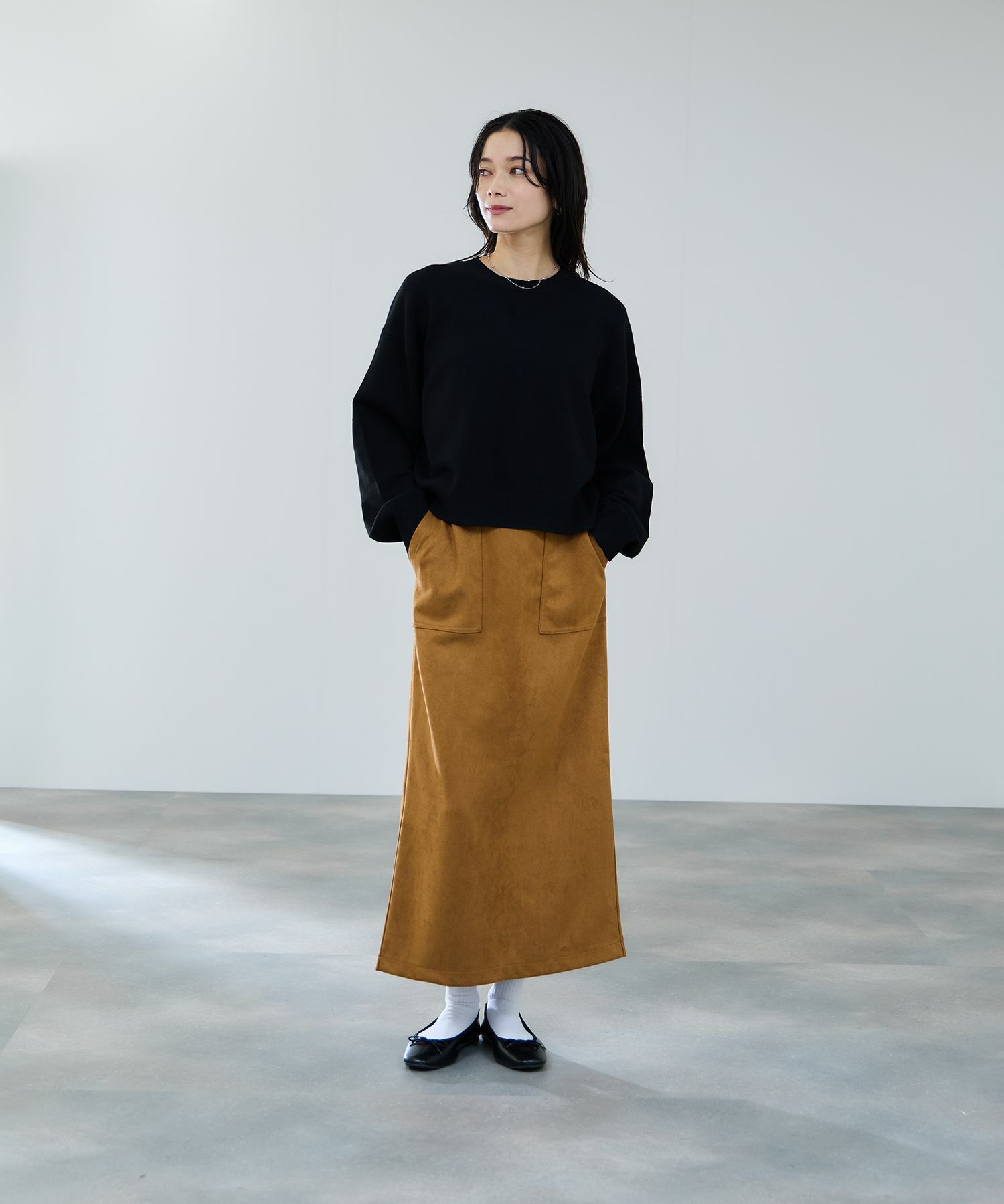milli de l'air ComfEase ボクシーニット レディース商品画像-17
