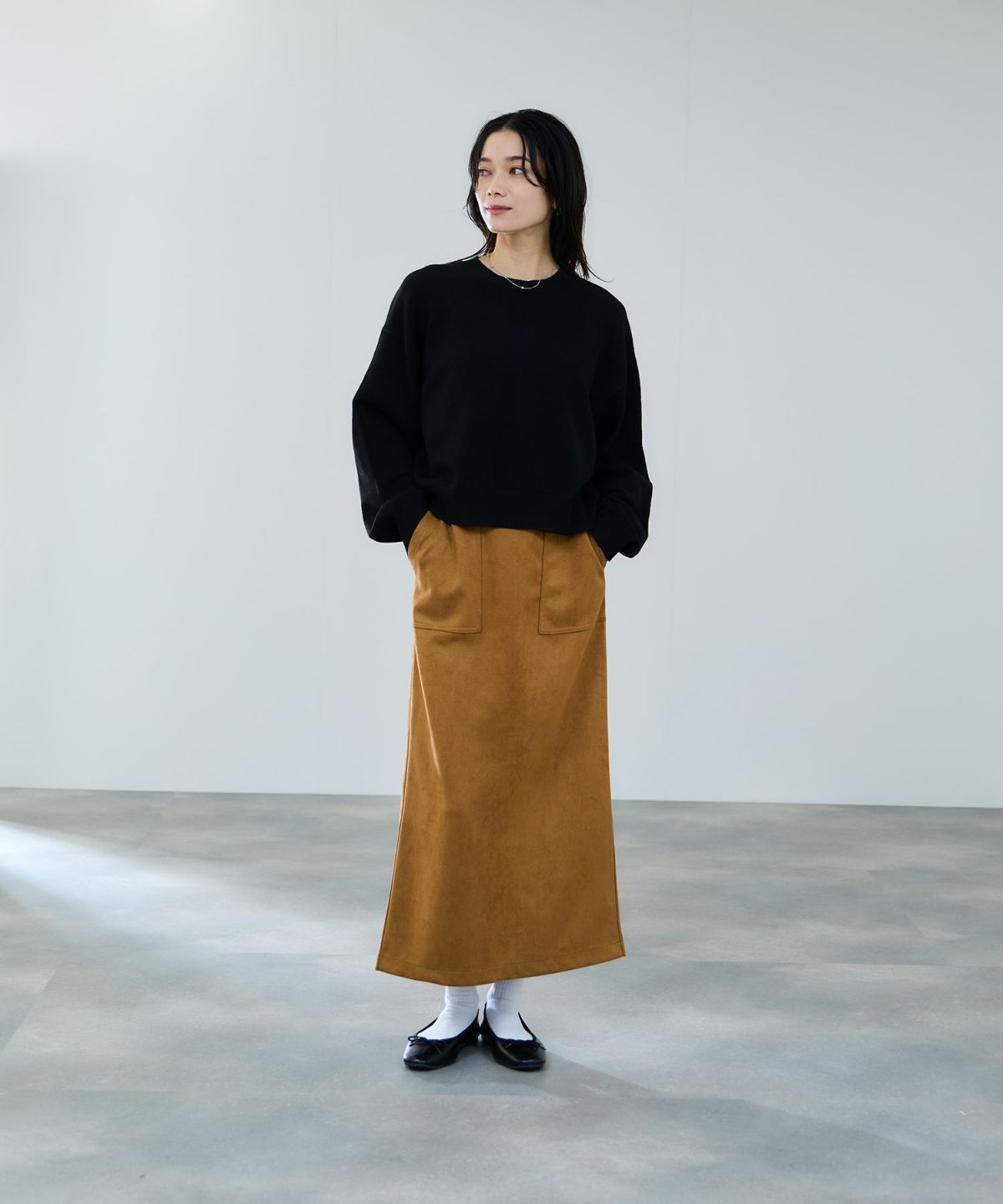 milli de l'air ComfEase ボクシーニット レディース