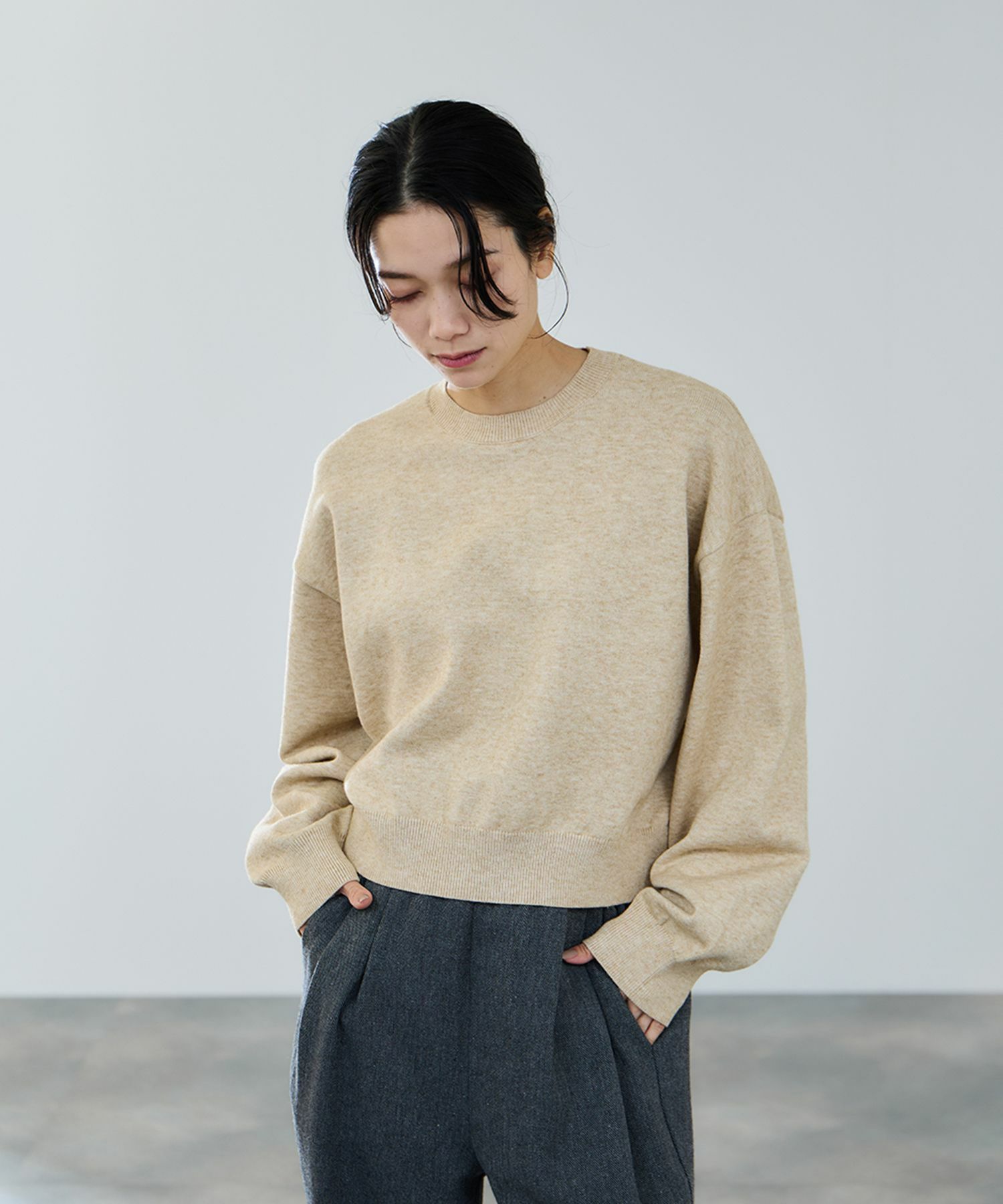 milli de l'air ComfEase ボクシーニット レディース