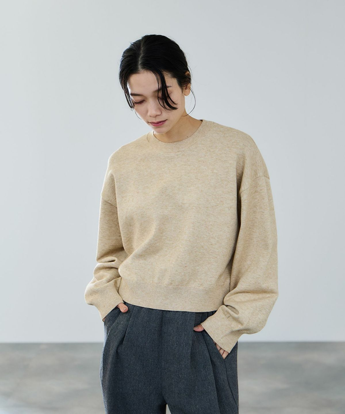 milli de l'air ComfEase ボクシーニット レディース