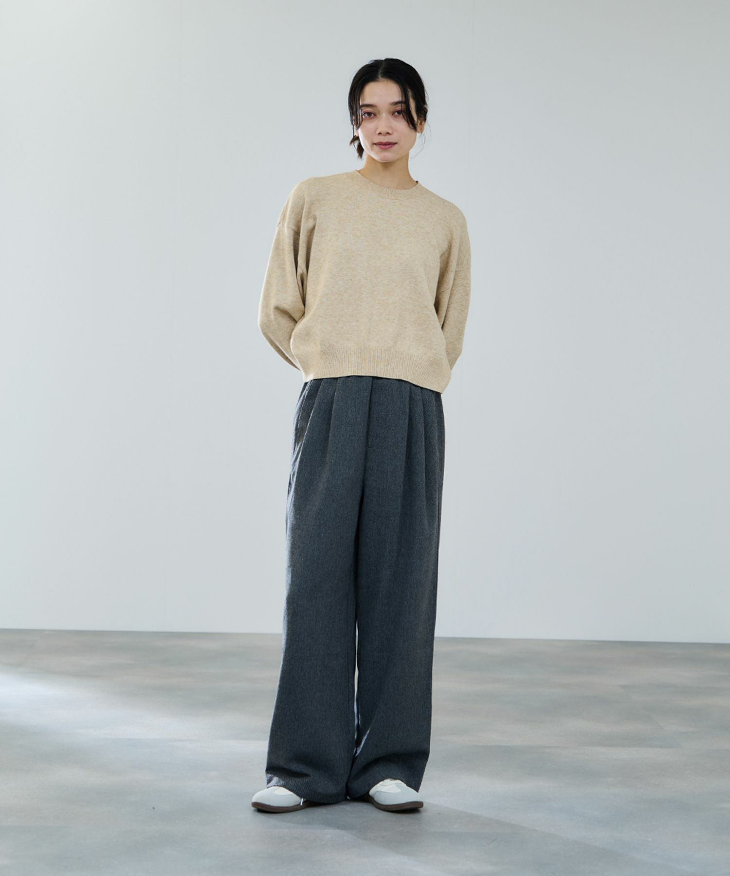 milli de l'air ComfEase ボクシーニット レディース