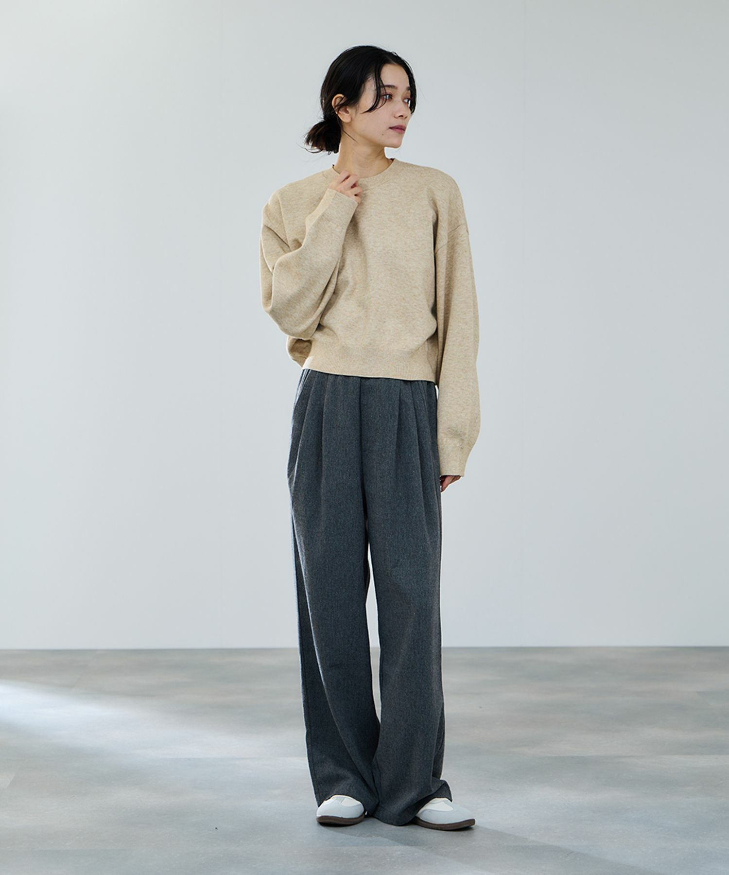 milli de l'air ComfEase ボクシーニット レディース