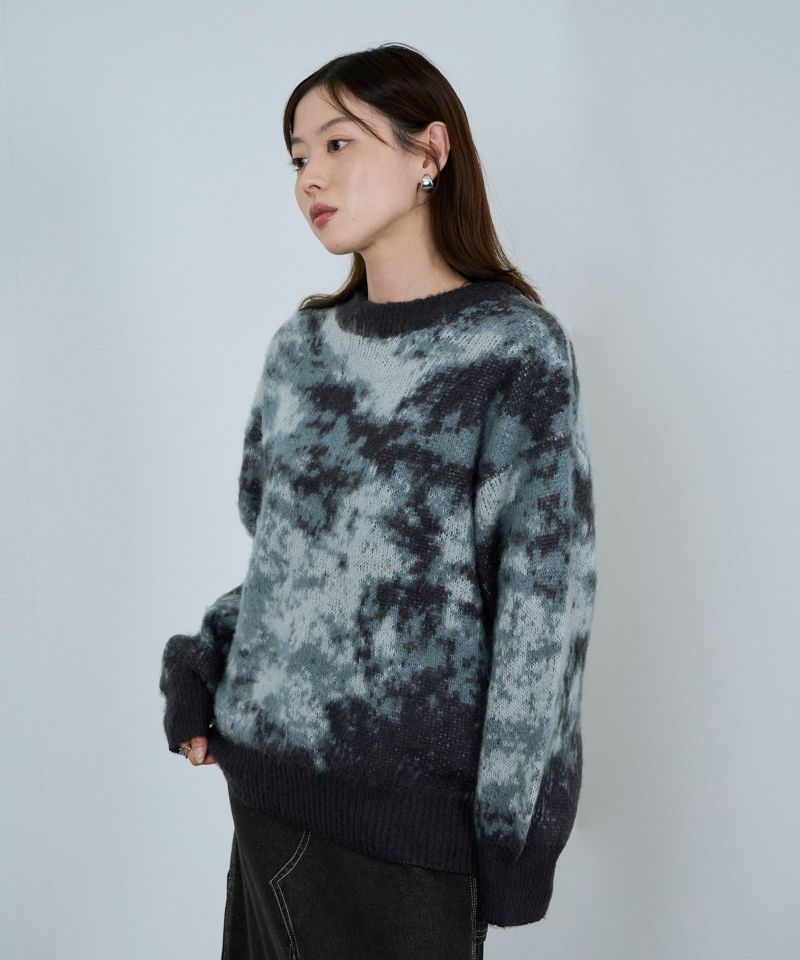 nAvy  モヘヤタッチマーブルニット レディース商品画像-1