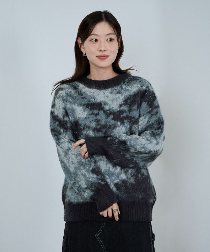 nAvy  モヘヤタッチマーブルニット レディース商品画像-4