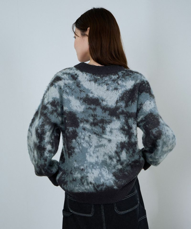 nAvy  モヘヤタッチマーブルニット レディース商品画像-5