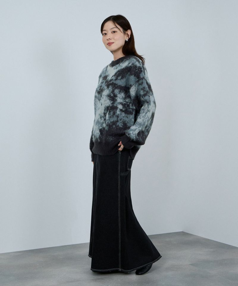 nAvy  モヘヤタッチマーブルニット レディース商品画像-6